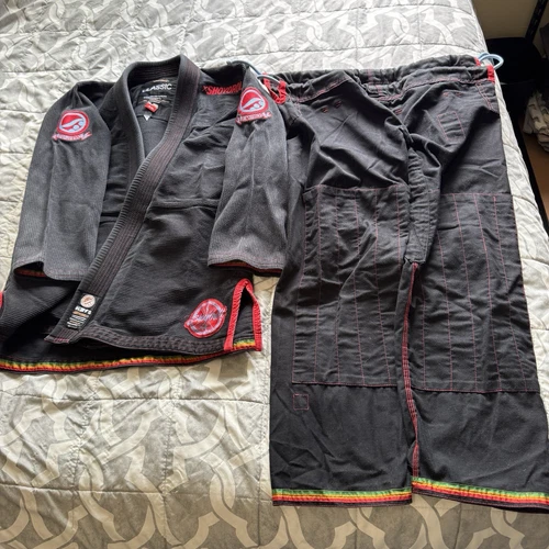 Shoyoroll The Ring Batch 12 Size A1L Black Red BJJ Jiu Jitsu Kimono Pants Top