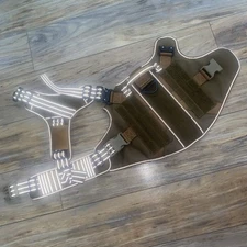 ICEFANG Tactical Molle Dog Harness,Large Size, 2X Metal Buckle Working Dog