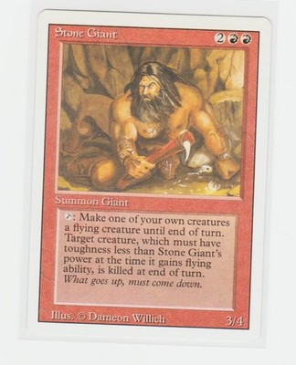 Magic the Gathering ~ MTG ~ 1x Stone Giant ~ 3rd Edition ~  M/NM ~ REVISED