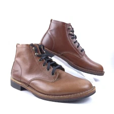 READ!! Danner Boots Chukka Jack II Size 8 EE Wide Brown Dark Coffee Leather