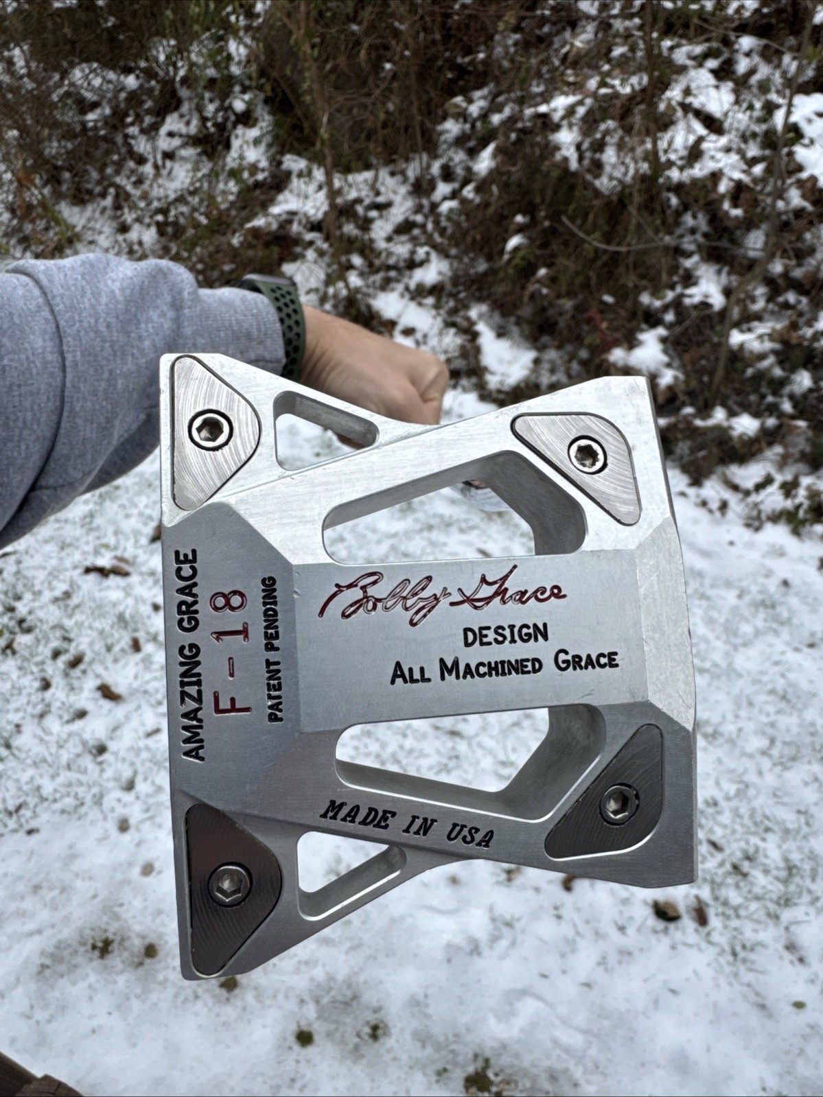 Bobby Grace F-18 'AMAZING GRACE' Putter LH 33” MADE IN USA HEADCOVER MINT