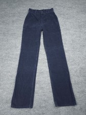 Vintage Wrangler Corduroy Pants Women's 8 24 x 32 Blue Bareback Slim USA