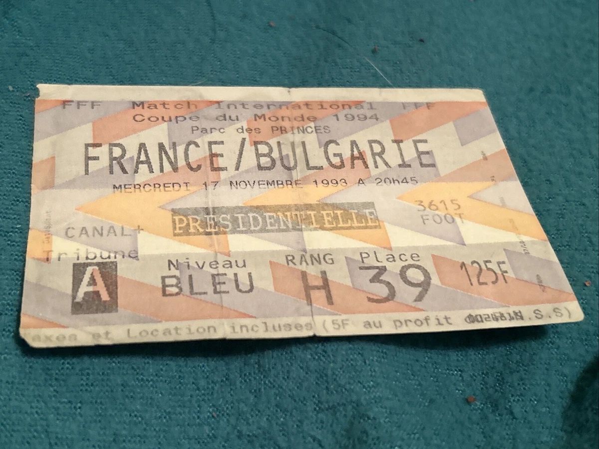 Ticket De Match Collector Ukraine Vs France (FFF) - 2011 - Édition Originale