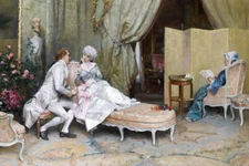 Romantic classical oil painting Giclee Art Printed on canvas L2625