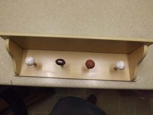 children's coat rack with storage