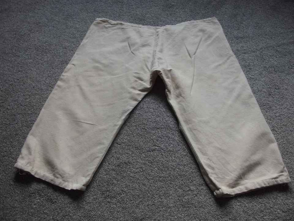 Antique Victorian knickers bloomers thick linen winter - Image 2 of 2