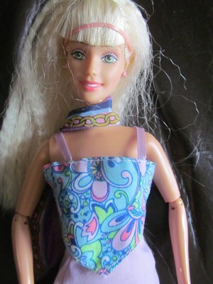 barbie with crimped hair