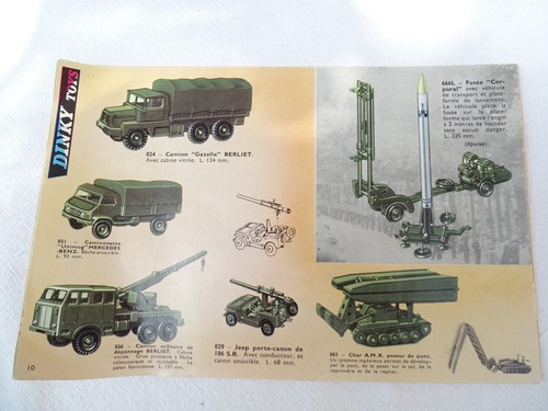 CATALOGUE DINKY TOYS 1965 20 pages avec tampon détaillant