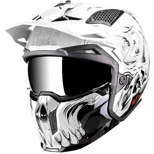 Casco streetfighter jet trial crossover mentoniera estraibile MT HELMETS |  eBay
