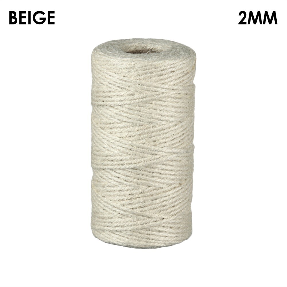 3 Ply Burlap Craft string Cord Gift Wrapping Twine String Natural Jute