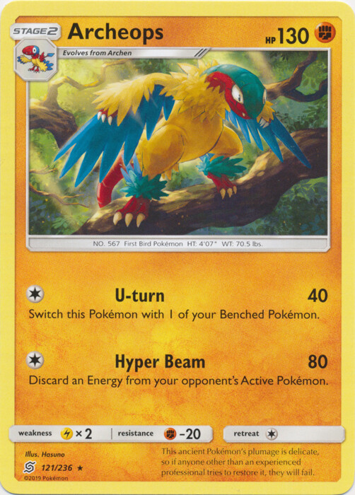 Pokemon Archeops - 121/236 - Rare NM-Mint Unified Minds