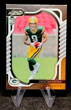 2022 Panini Absolute Christian Watson #119 RC Green Bay Packers