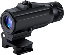 4X Optics Red Dot Sight Magnifier with Flip to Side Mount