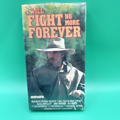 I Will Fight No More Forever (VHS 2008) BRAND NEW VHS Movie Sealed VTG Watermark