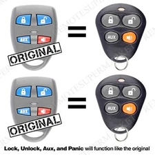 2 Remote For Automate Aftermarket Keyless Entry Car Key Fob Control EZSDEI476