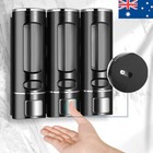 <!--F#f_0-->3 Bottles Bathroom Shower Soap Dispenser Shampoo Gel Pump Wall Mounted 400ml AU<!--F/-->
