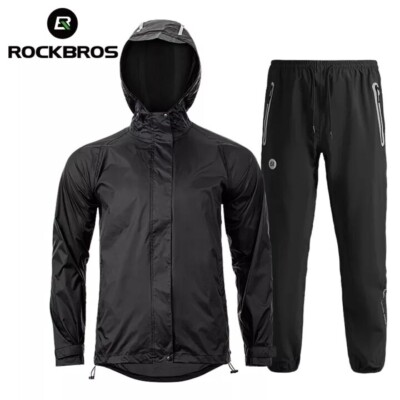 #ad #ad ROCKBROS Rain Suits Waterproof Raincoat Breathable Lightweight 2 Pieces Rainwear $25.59