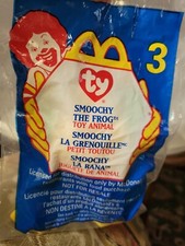 Ty Teenie Beanie Baby Smoochy The Frog 1999 3 McDonald's Happy Meal Toy Retired