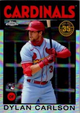 2021 Topps '86 Topps Refractor Dylan Carlson RC Rookie St. Louis Cardinals