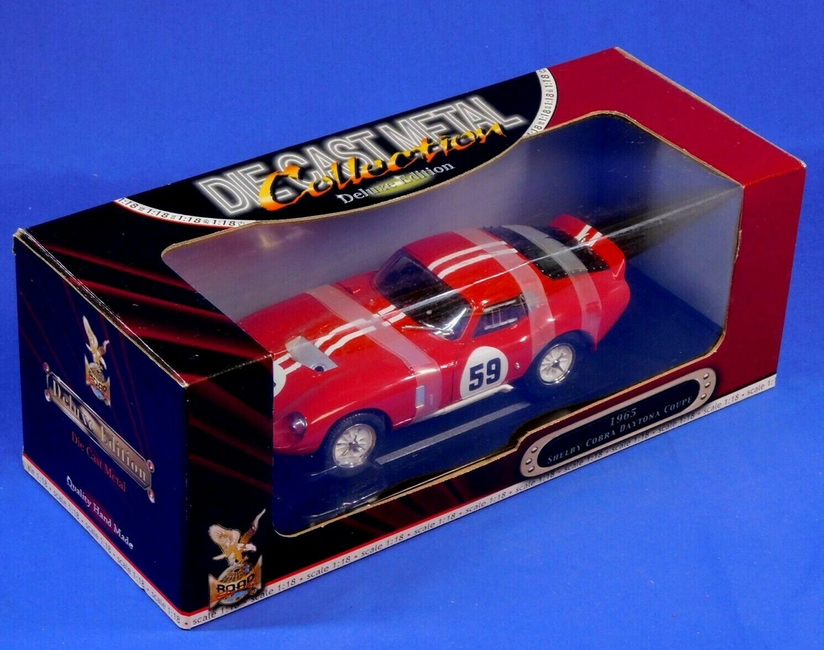 ROAD SIGNATURE 1:18 SCALE 1965 SHELBY COBRA DAYTONA COUPE RED #59