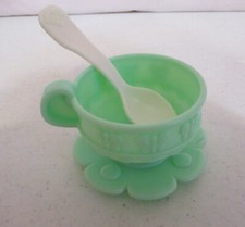 Fisher Price-Musical Tea Set 77865-2000-Green Cup  Saucer-Spoon-Vintage-Shown