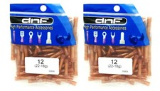 200 PACK 22-18 GAUGE AWG 100 COPPER RED NYLON BUTT CONNECTORS CAR RADIO