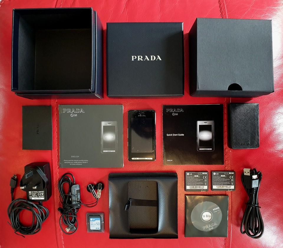 Prada LG KE850 NEAR MINT STILL IN PLASTIC COMPLETE Smartphone Vintage