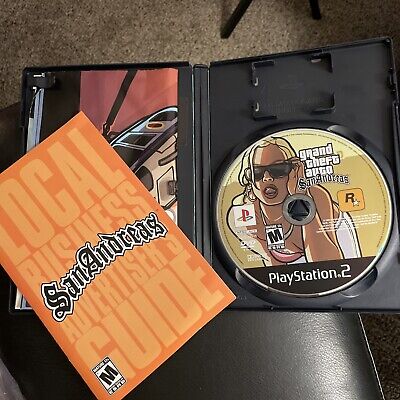 Grand Theft Auto: San Andreas (PS2) *With MAP* *Near Mint* 5026555302616