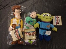 Disney Toy Story 7" Plush, Woody, Buzz, Alien