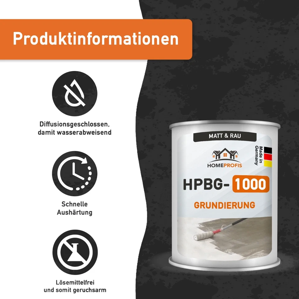 ✳️ HPBG-1000 Epoxidharz Grundierung Tiefengrund Grundierharz Sperrgrund Primer - Bild 3 von 4