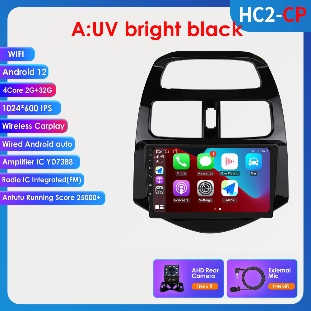 Fits Chevrolet Spark 2010-2015 Android 12 Car Stereo Radio GPS Apple Carplay 32G