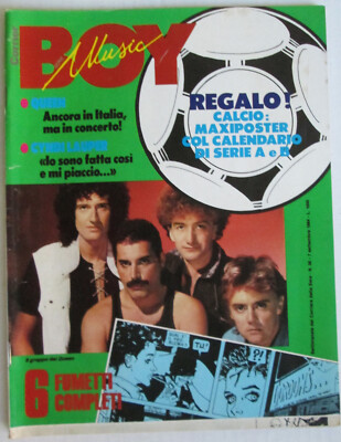 BOY MUSIC 36 1984 Queen Cyndi Lauper Enrico Ruggeri Tahnee Welch Luca Carboni