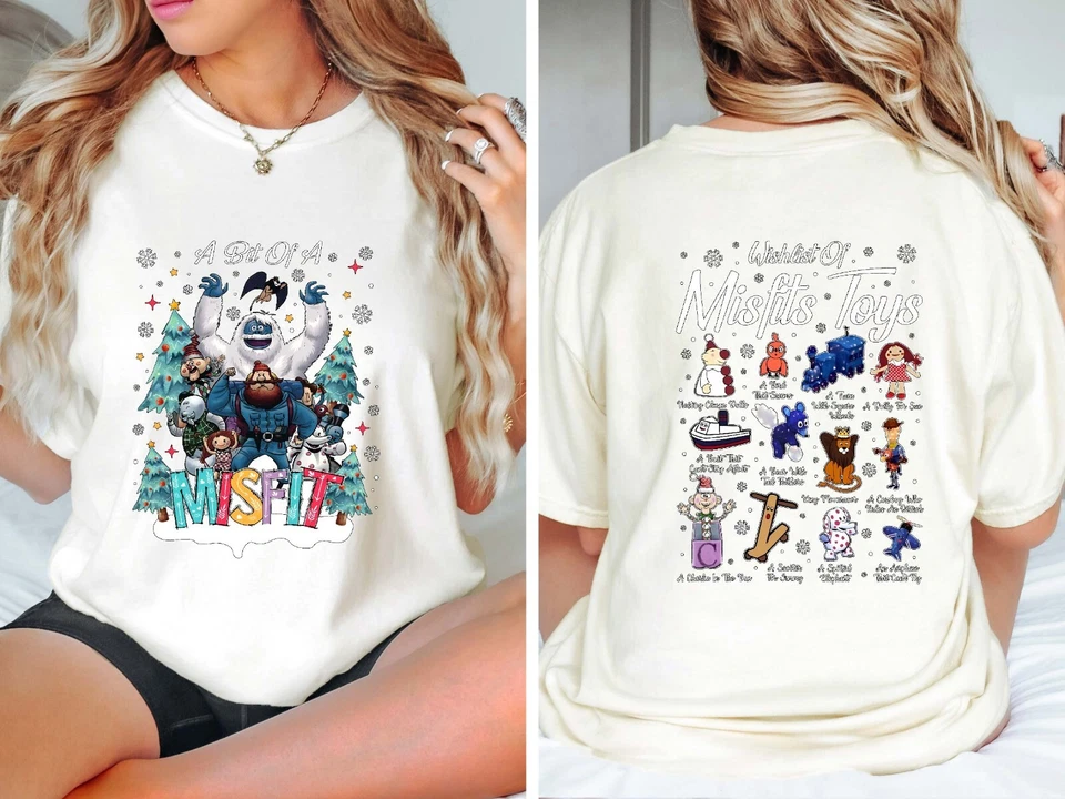 Camisa de Navidad Misfit Toys, Sudadera A Bit Of A Misfit, Rudolphs The Red Nose Foto 3 de 4