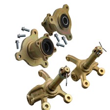 Front Steering Knuckle Spindle Kit 3 Bolt Wheel Hub Go Kart ATV Buggy Quad Trike