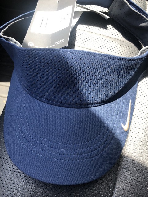 navy blue nike visor
