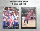 MICHAEL JORDAN Exact 2-Card Lot (H) Pictured _ Ballstreet & Investor's Journal