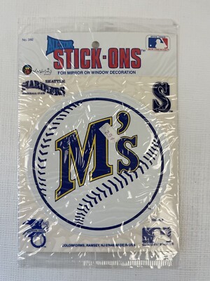 1989 Colorforms All-Star Stick-Ons Seattle Mariners In Original Package #392