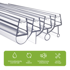 4-8mm Ersatzdichtung Duschkabine Dichtlippe Wasserabweiser Duschprofil Dichtung