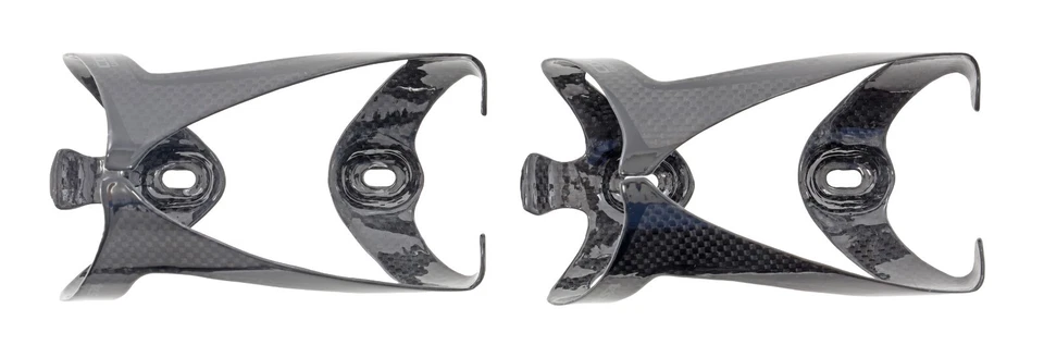 Jaula para botellas de agua de carbono Forte Corsa 1 par 3K negro brillante bicicleta de carreras carretera grava Foto 2 de 4