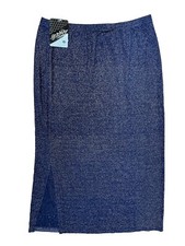 Stitches Woman s Skirt Size 18 Metallic Elastic Waist Vintage