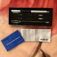MEKO High Sensitive Stylus - 2 Pens Black  Silver -  Open Box