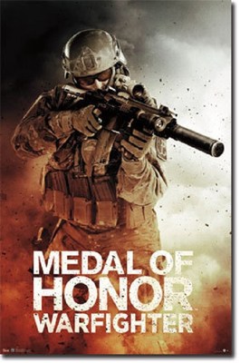 2012 MEDAL OF HONOR WARFIGHTER VIDEO GAME POSTER #5473 22x34 FREE