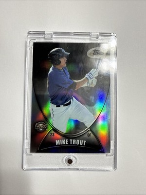 Mike Trout Rookie #409/799  2011 eTopps Rancho Cucamonga Quakes - Encased ANGELS