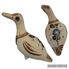 Vintage Tonala Mexican Dove Mexico Folk Art Hand Painted Pottery Craft Artisanal