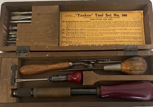Vintage Yankee Screwdriver No. 100 Set North Bros MFG Co. Philadelphia, USA