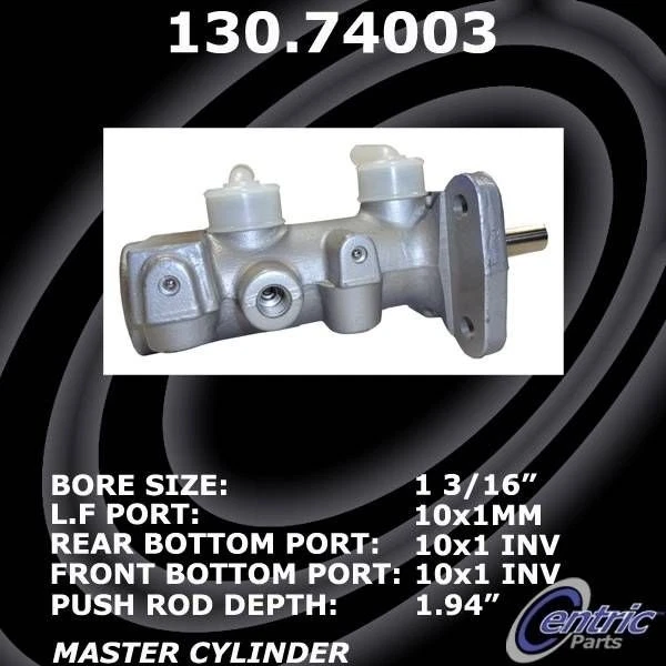 For Mitsubishi Fuso FE125 08-11 Centric 130.74003 Premium Brake Master Cylinder - Imagem 2 de 2