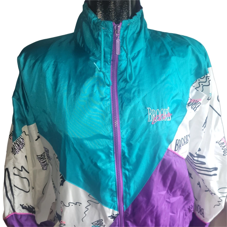 Chaqueta cortavientos Brooks Elite vintage años 90 Foto 2 de 4
