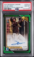 2024 Bowman Chrome Leo De Vries True Green 1st Prospect Auto /99 PSA 10 #CPA-LD