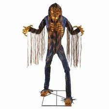 Haunted Hill Farm Motion-Activated 7.5-Ft. Tall Smoldering Ghoul, Plug-in Talkin