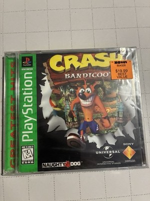 Crash Bandicoot Greatest Hits PlayStation 1 1996 Sealed New Vintage kB Toys Seal